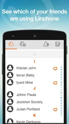 Linphone android App screenshot 4